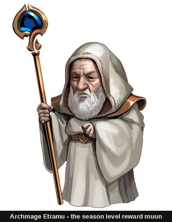 Archmage Etramu, the season level reward muun