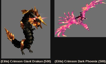 The two Crimson Icarus elite monsters