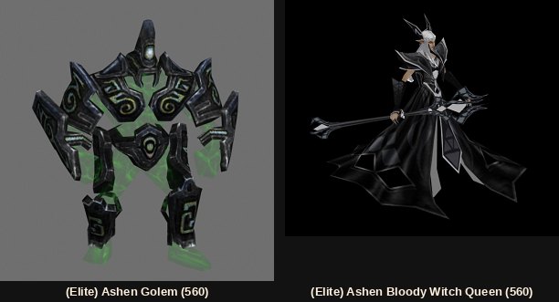 The two Ashen Aida elite monsters