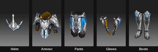 The Glimmer set, an early Kundun Mephis armour set
