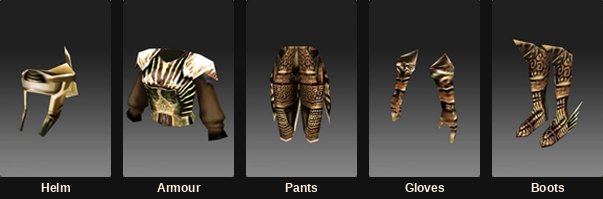 The Mage Pad set, an early Lemuria armour set