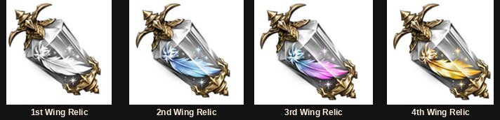 The four Wing Relics