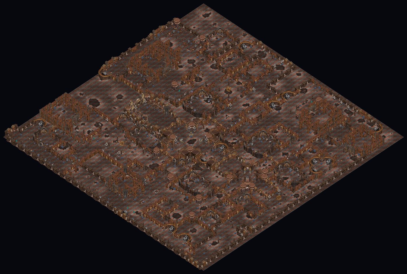 Arcana Library map rendered in 3D from the MU Online Season 22 client